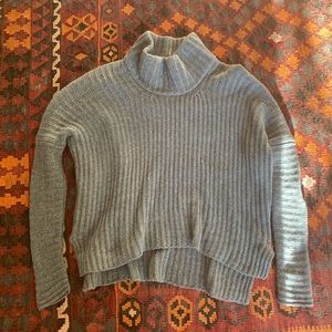 Urban Zen cable knit wool blend cashmere sweater